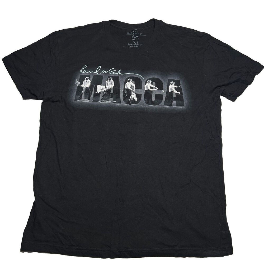 Paul McCartney 2013 Out There Tour T Shirt L Concert Music Memorabilia